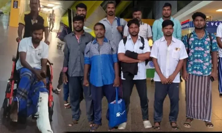 Thirteen Fishermen from Tamil Nadu Arrive in Chennai After Release from Sri Lankan Custody