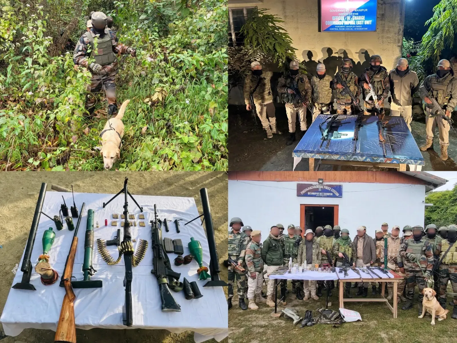 25 Weapons and Ammunition Seized Across Three Districts in Manipur: Officials Report