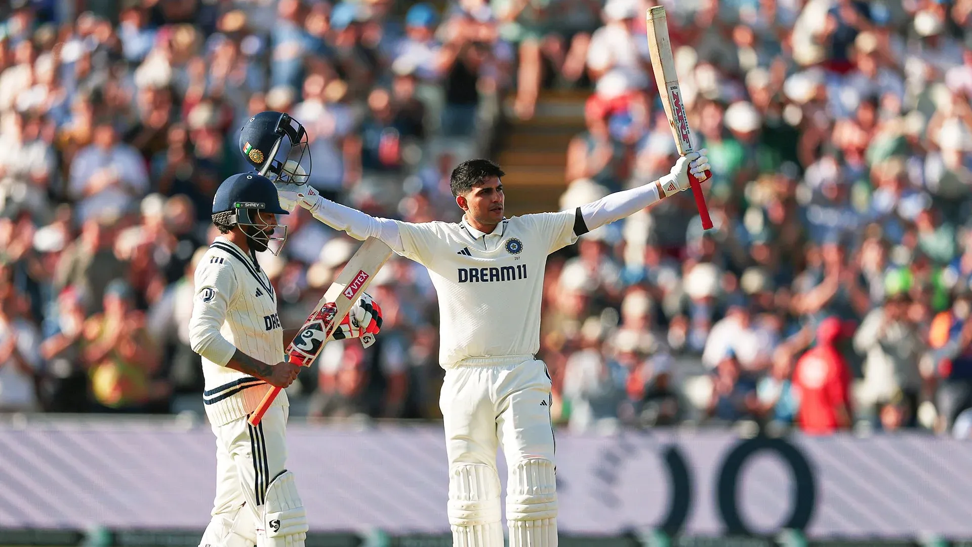 How did Shubman Gill fight hard for his second Test century as captain?