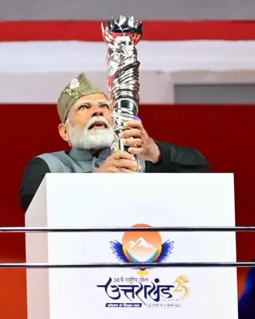 38th National Games: PM Narendra Modi  inaugurates Uttarakhand 2025 in Dehradun