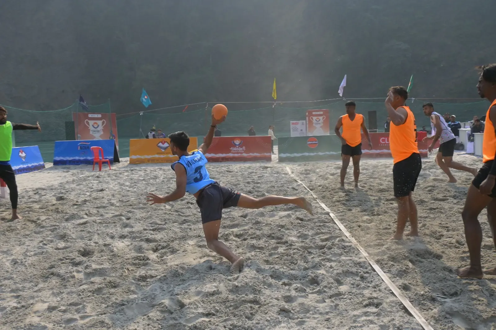 38th National Games: Uttarakhand, Maharashtra, and Kerala Triumph in Beach Handball on Day 1