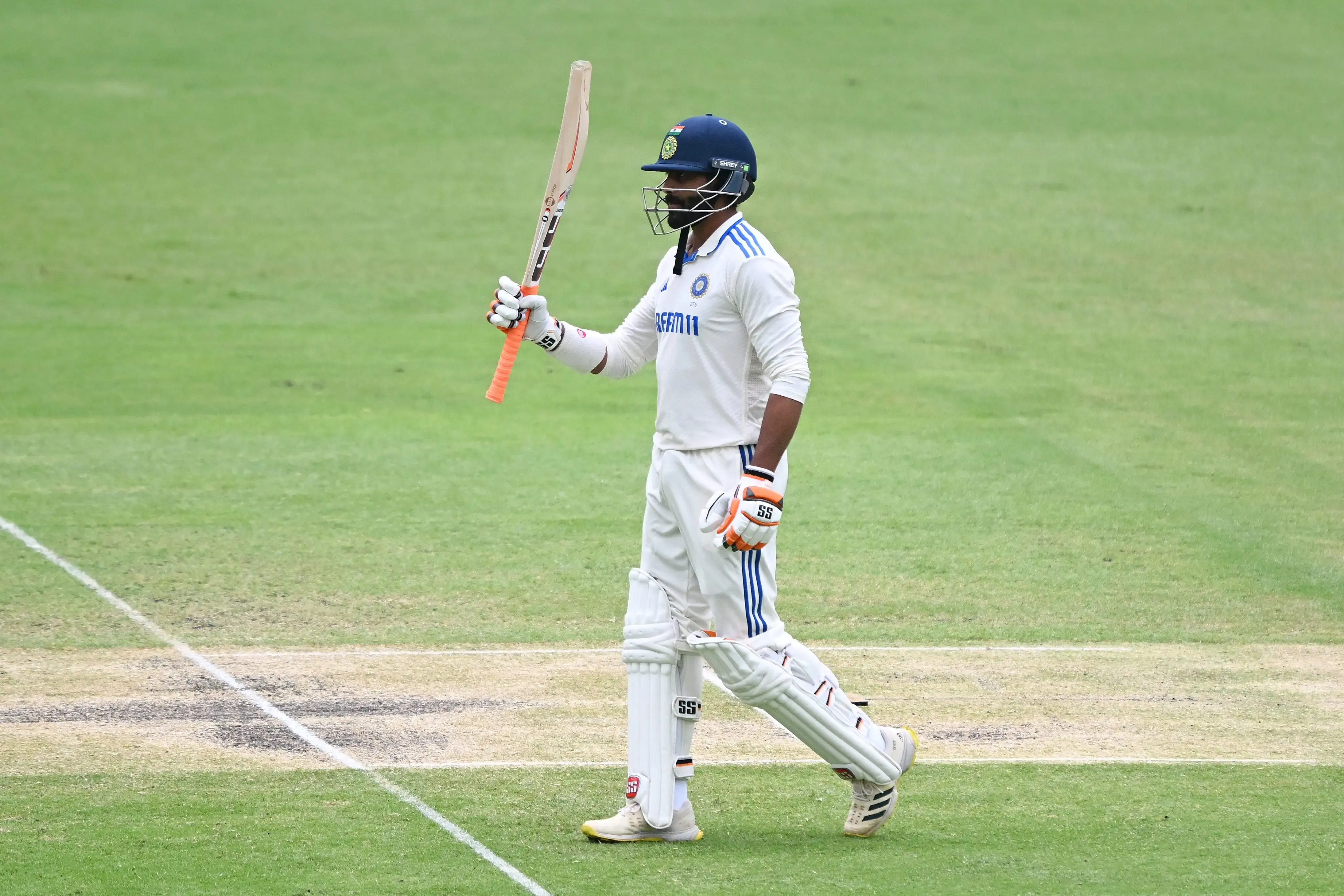 Third Test: Jadeja's Determined Half-Century Pushes India to 201/7 at Tea on Day 4