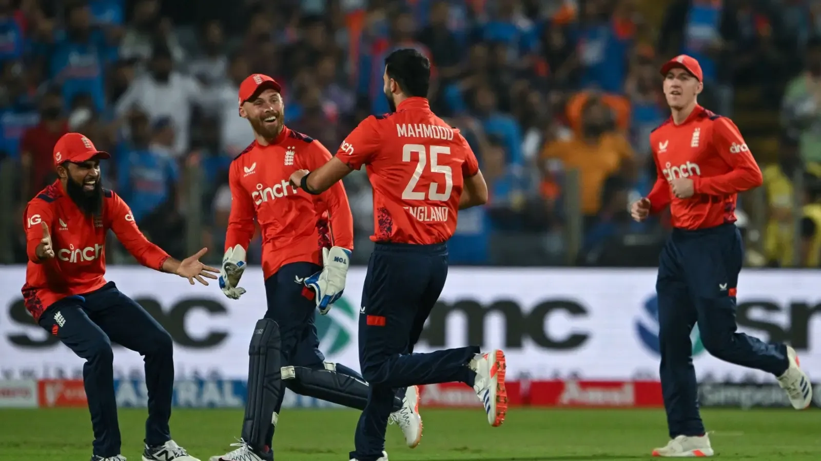 Saqib Mahmood Makes T20I History with Triple-Wicket Maiden