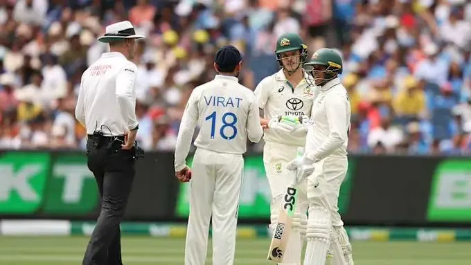 4th Test: Gavaskar Calls Kohli's Fine a Mere Ticking Off After Collision with Konstas
