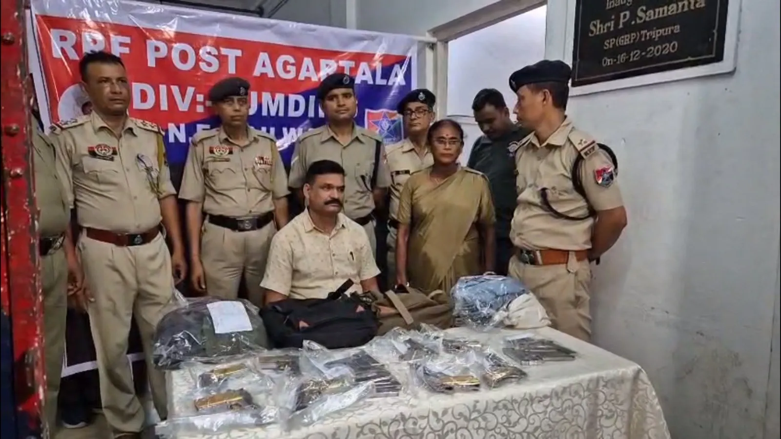What Was Discovered on the Train Arriving in Agartala from Punjab?