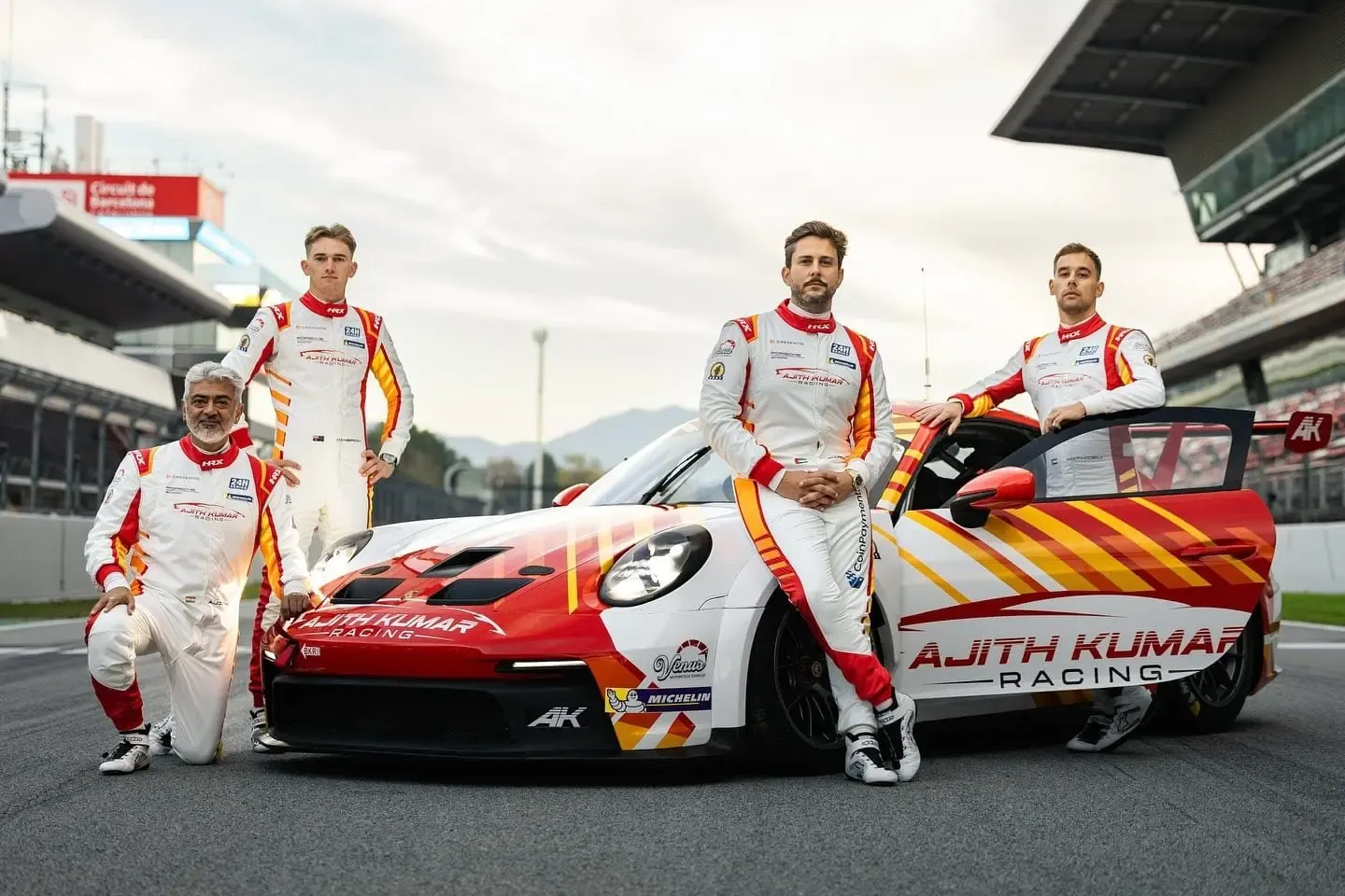 Ajith Kumar's Initial Training Session for the Dubai 24-Hour Race Attracts Attention