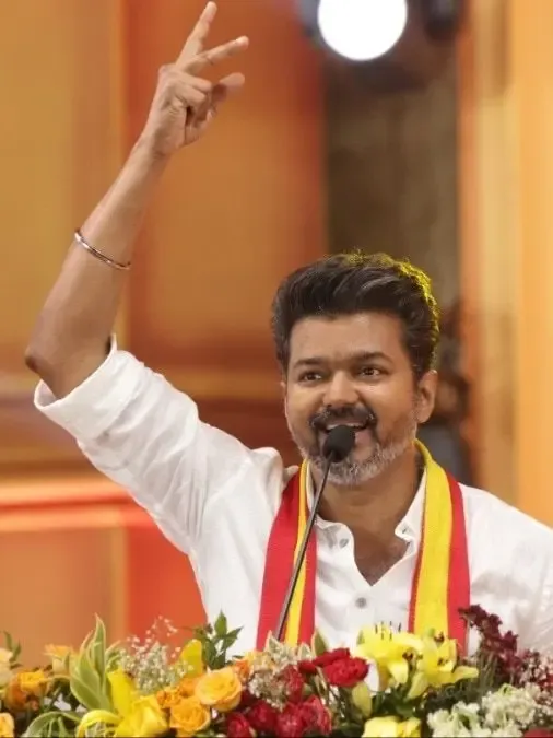 Actor Vijay's TVK Unveils '#GetOut Campaign' Targeting DMK Government and Centre