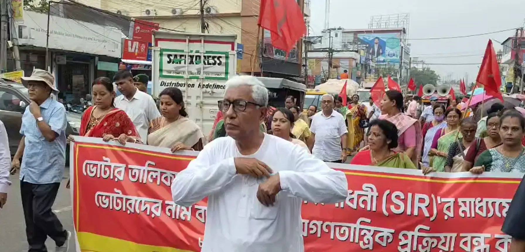 क्या अगरतला में एसआईआर के खिलाफ सीपीआईएम का विरोध प्रदर्शन हो रहा है?