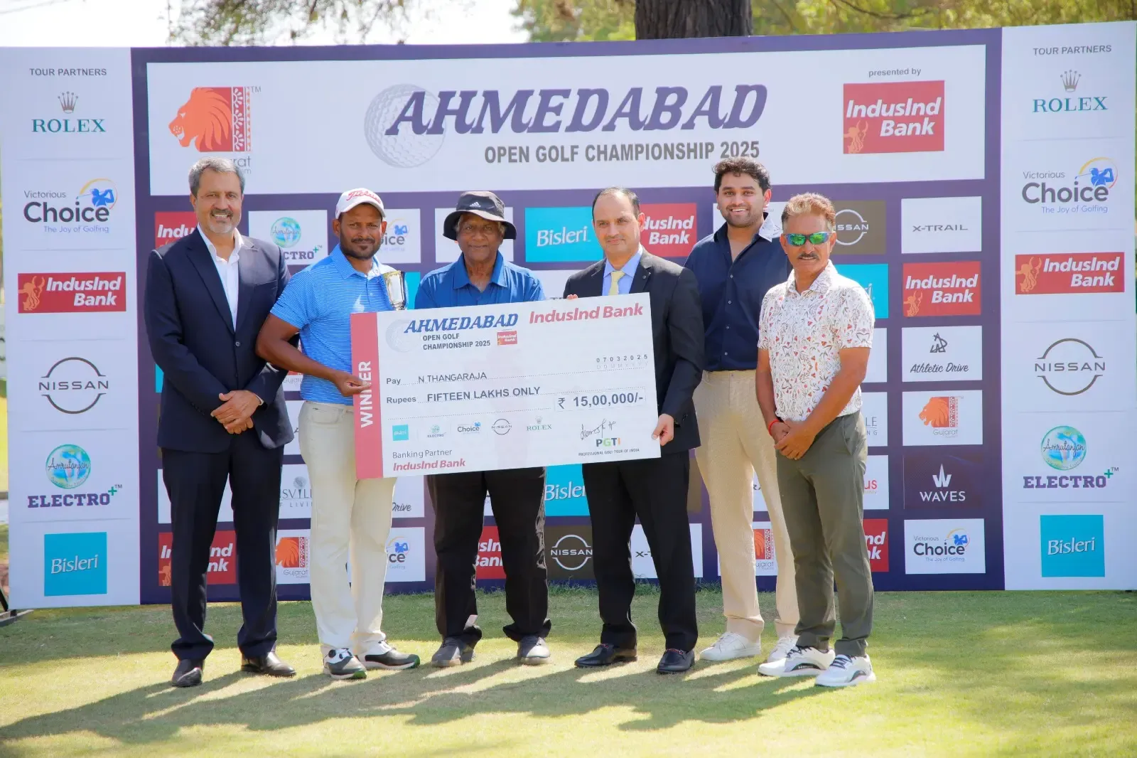 Thangaraja Triumphs at Ahmedabad Open with Dominant 5-Shot Victory