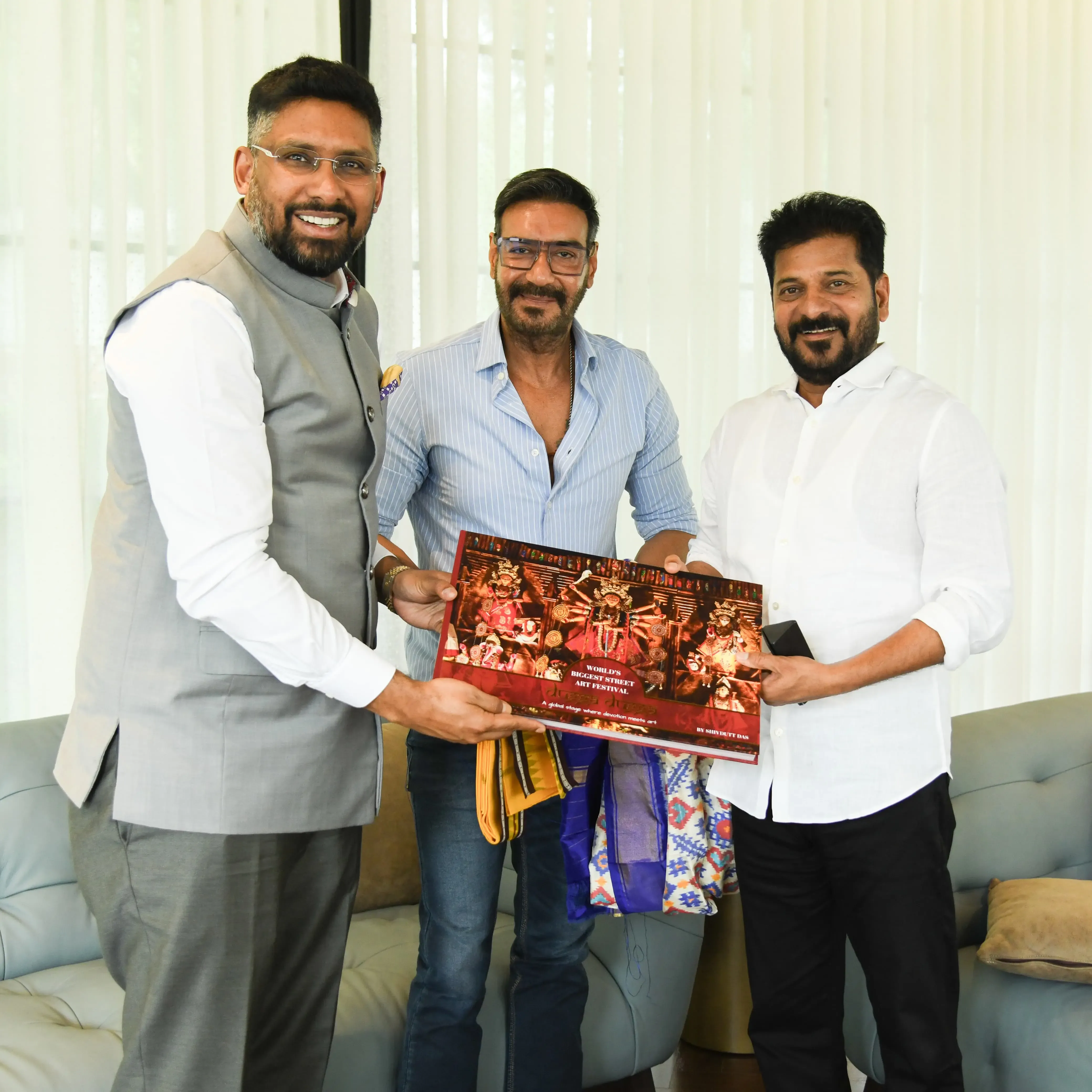 Did Ajay Devgan Meet Revanth Reddy to Establish a Film Studio in Telangana?