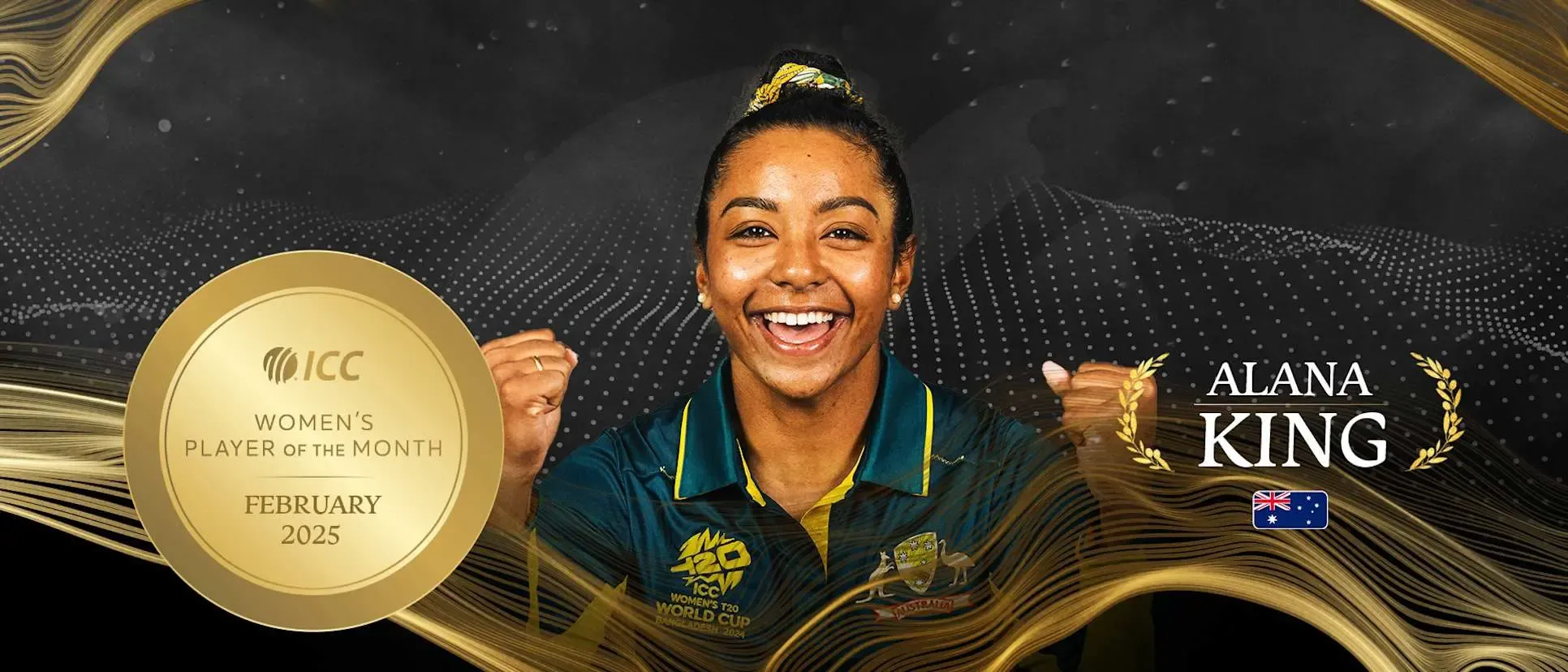 Alana King's Stellar Ashes Performances Earn ICC Women's Player of the Month for February