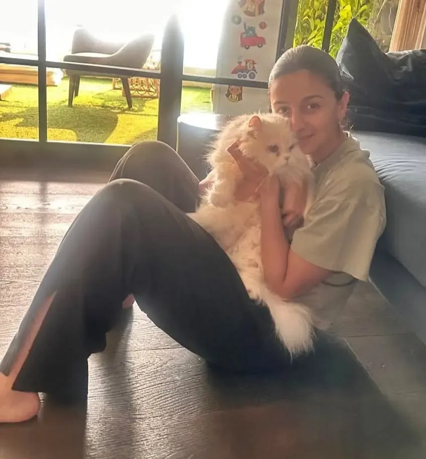 Alia Bhatt Posts Heartwarming Photo with Her 'Prince' Captured by Her 'Princess' on Pet Day