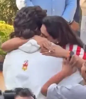 Allu Arjun Embraces His ‘Emotional’ Family After Release from Jail