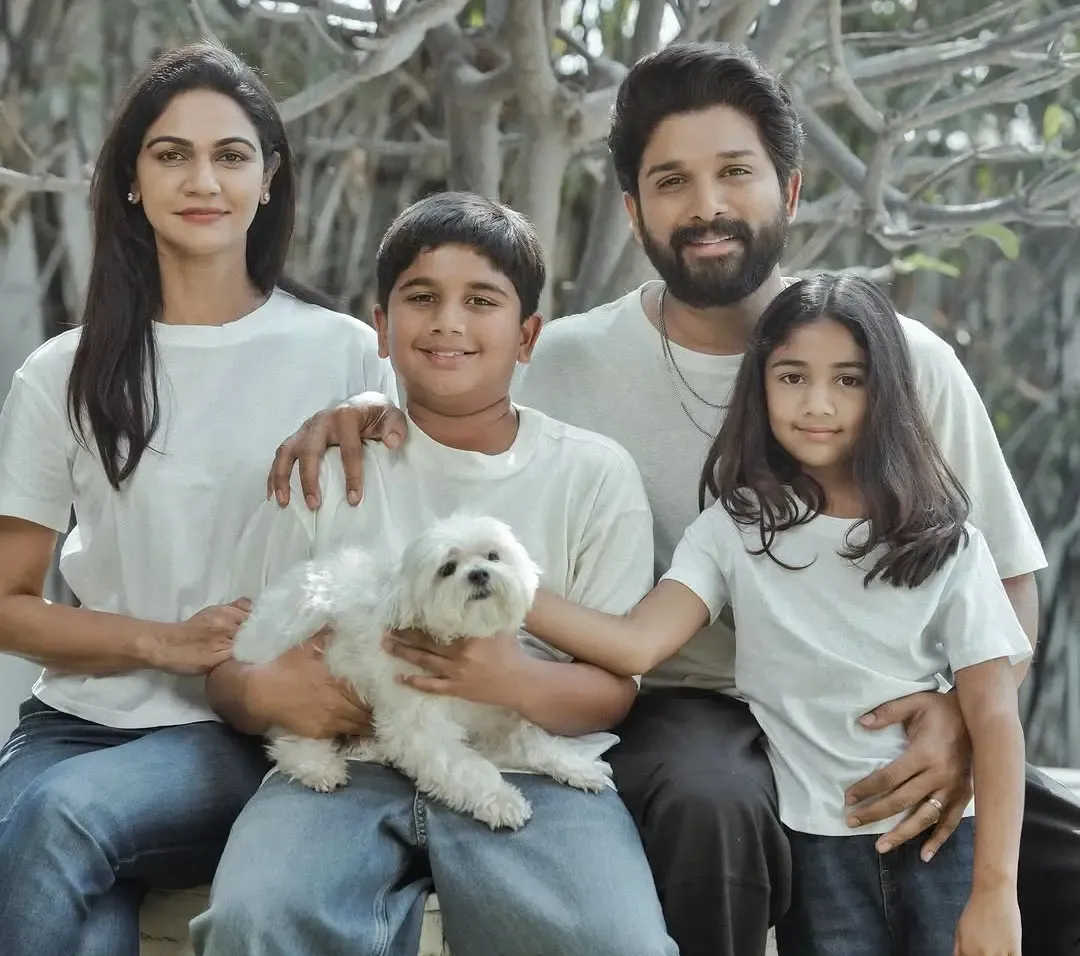 Sneha Reddy Celebrates Family Bliss with Allu Arjun Through Heartwarming Photos