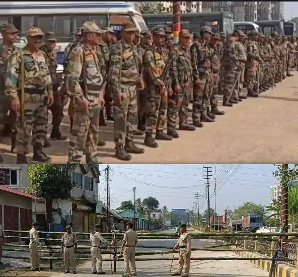 Security Heightened Along Tripura Borders Amid Bangladeshi Political March