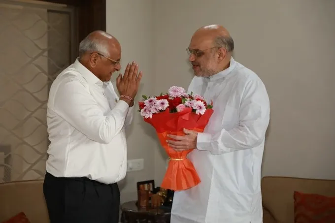 Did Amit Shah Wish Gujarat CM Bhupendra Patel a Happy Birthday While Praising His Leadership?