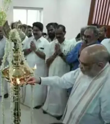 Did Amit Shah Just Inaugurate the New Kerala BJP State Committee Office in Thiruvananthapuram?