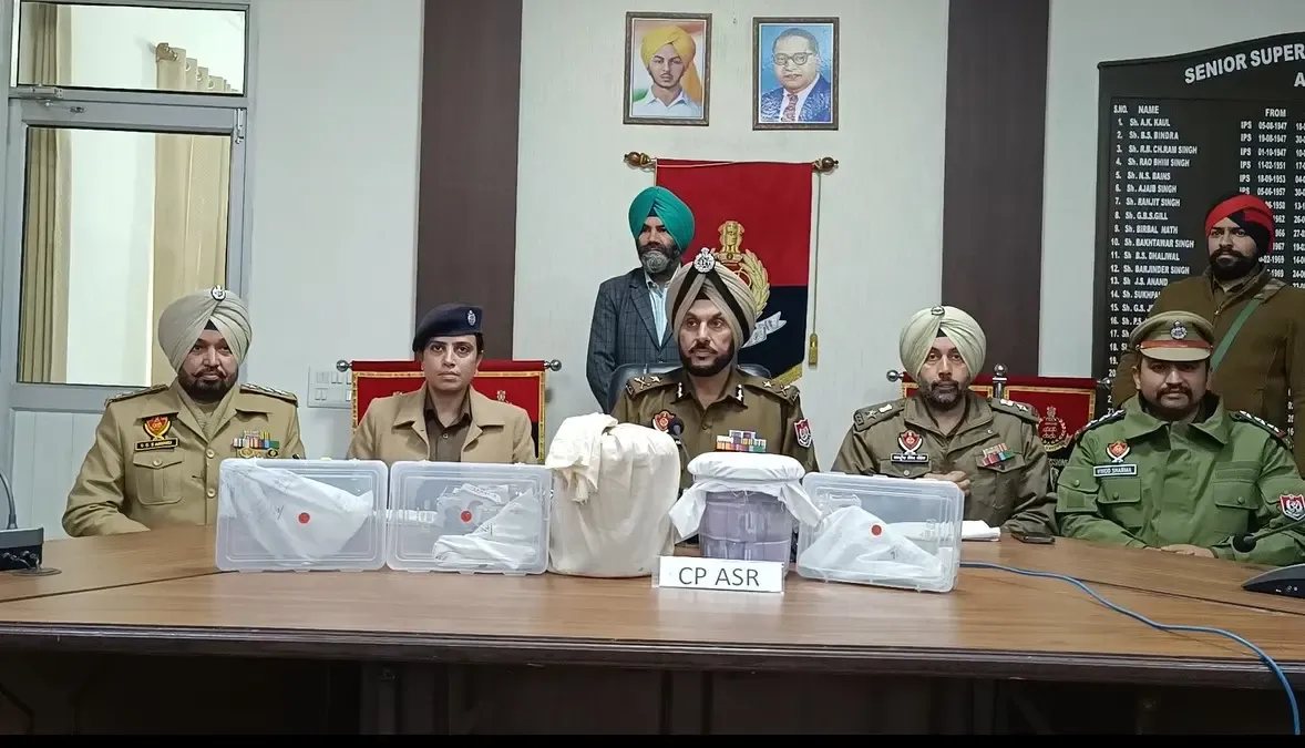 Amritsar Law Enforcement Dismantles Cross-Border Drug and Arms Trafficking Ring; 12 Arrested