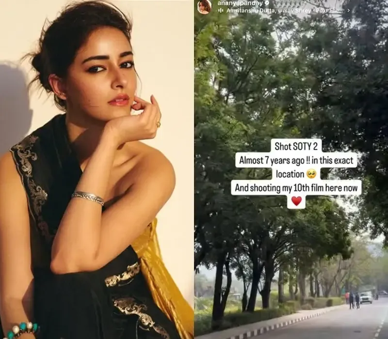 Ananya Panday Revisits Her Debut Film Location for Her Tenth Movie