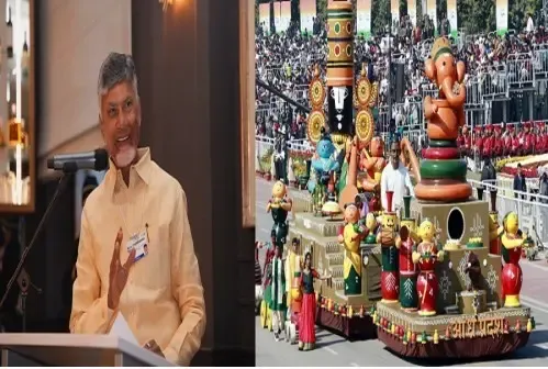 Andhra Pradesh Leaders Celebrate State Tableau's Third Place Achievement