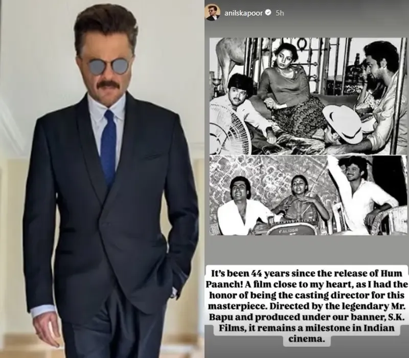 Anil Kapoor Commemorates 44 Years of ‘Hum Paanch’, Where He Worked as Casting Director