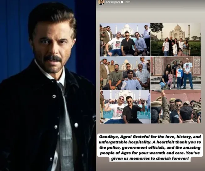 Anil Kapoor Bids Farewell to Agra, Expresses Gratitude to Local Authorities for Their Kindness