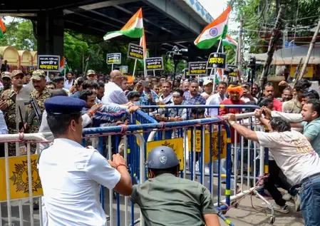 What led to another arrest in the alleged assault on police during Nabanna Avijan?