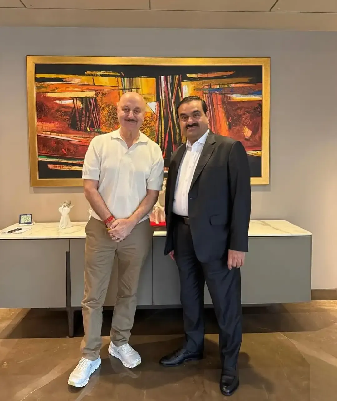 Did Anupam Kher Discuss Life Lessons with 'Self-Made Indian Billionaire' Gautam Adani?