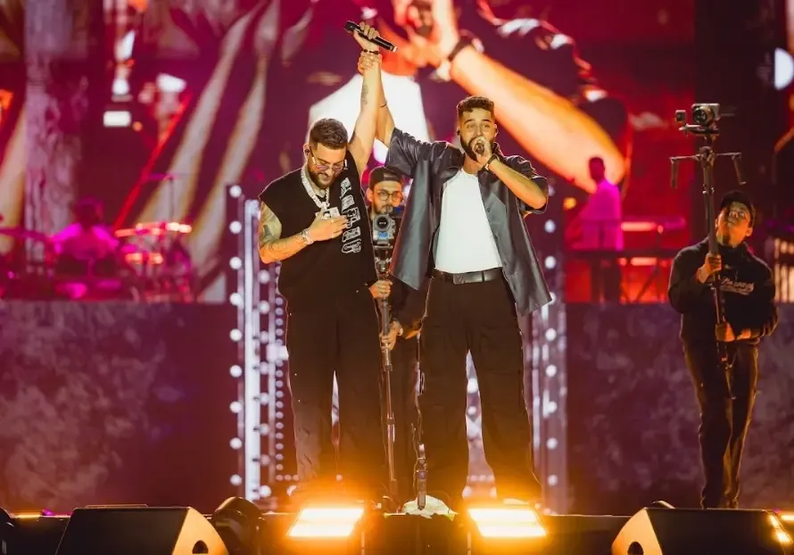 AP Dhillon and Divine Set the Stage Ablaze with Karan Aujla at Mumbai Concert