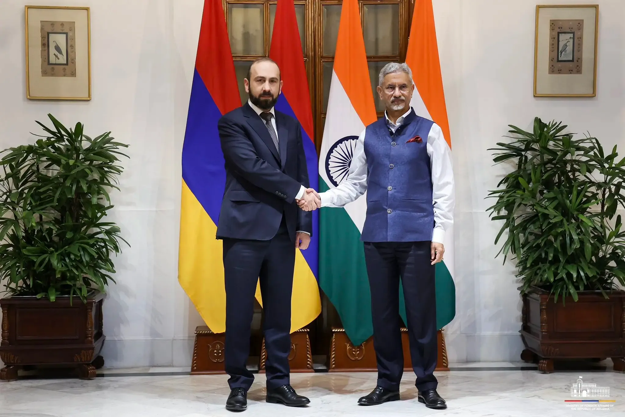 Armenian Foreign Minister Appreciates EAM Jaishankar's Hospitality