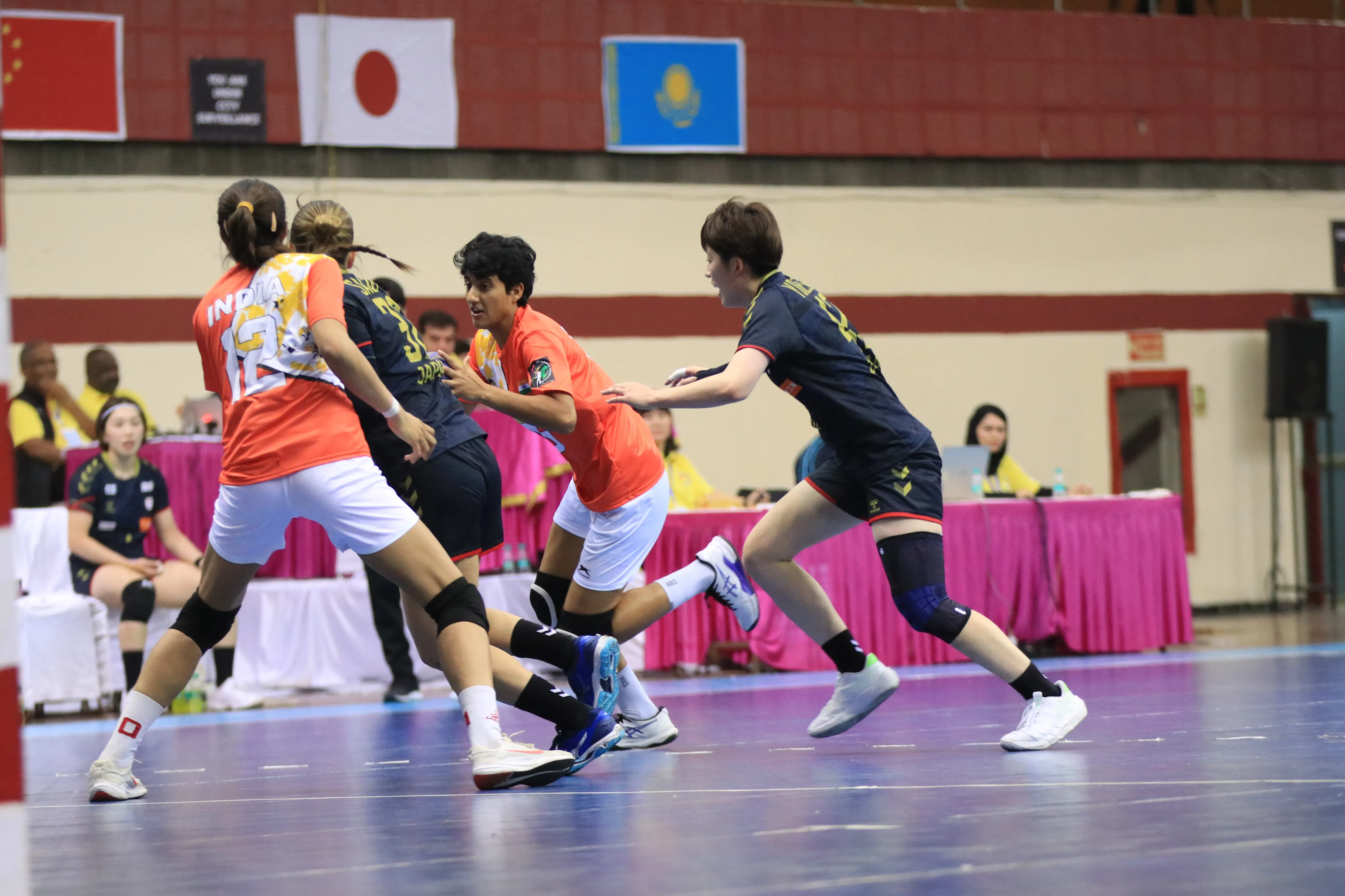 Asian Women’s Handball Championship: India Fights Hard but Falls to Japan, Securing Third Place in Group Stage