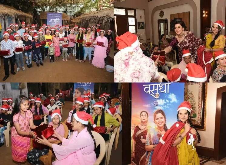 Asmi Deo, Nausheen Ali Sardar and Priya Thakur Ring in Christmas on Set