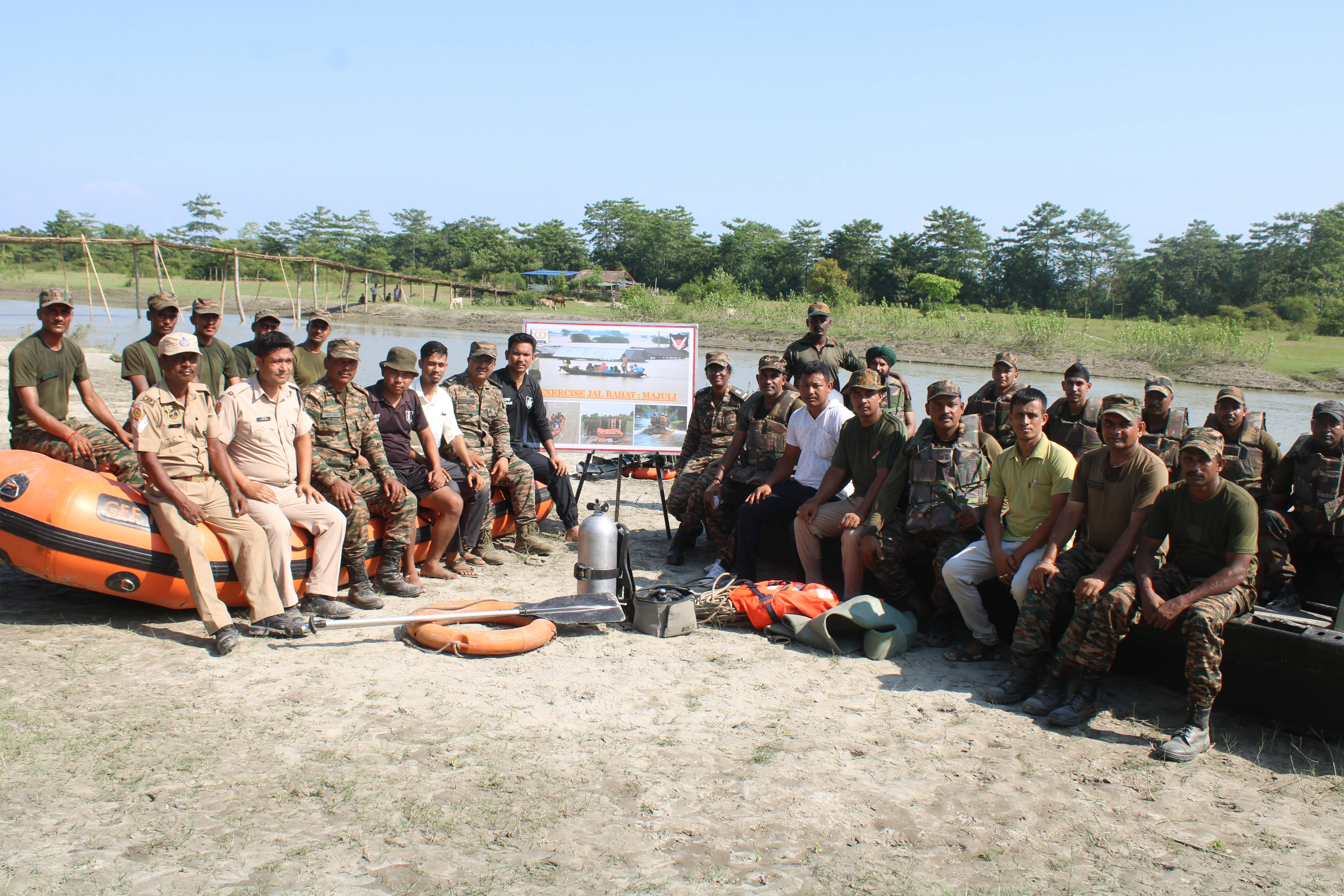 How is the Indian Army Supporting Flood Relief in Majuli?