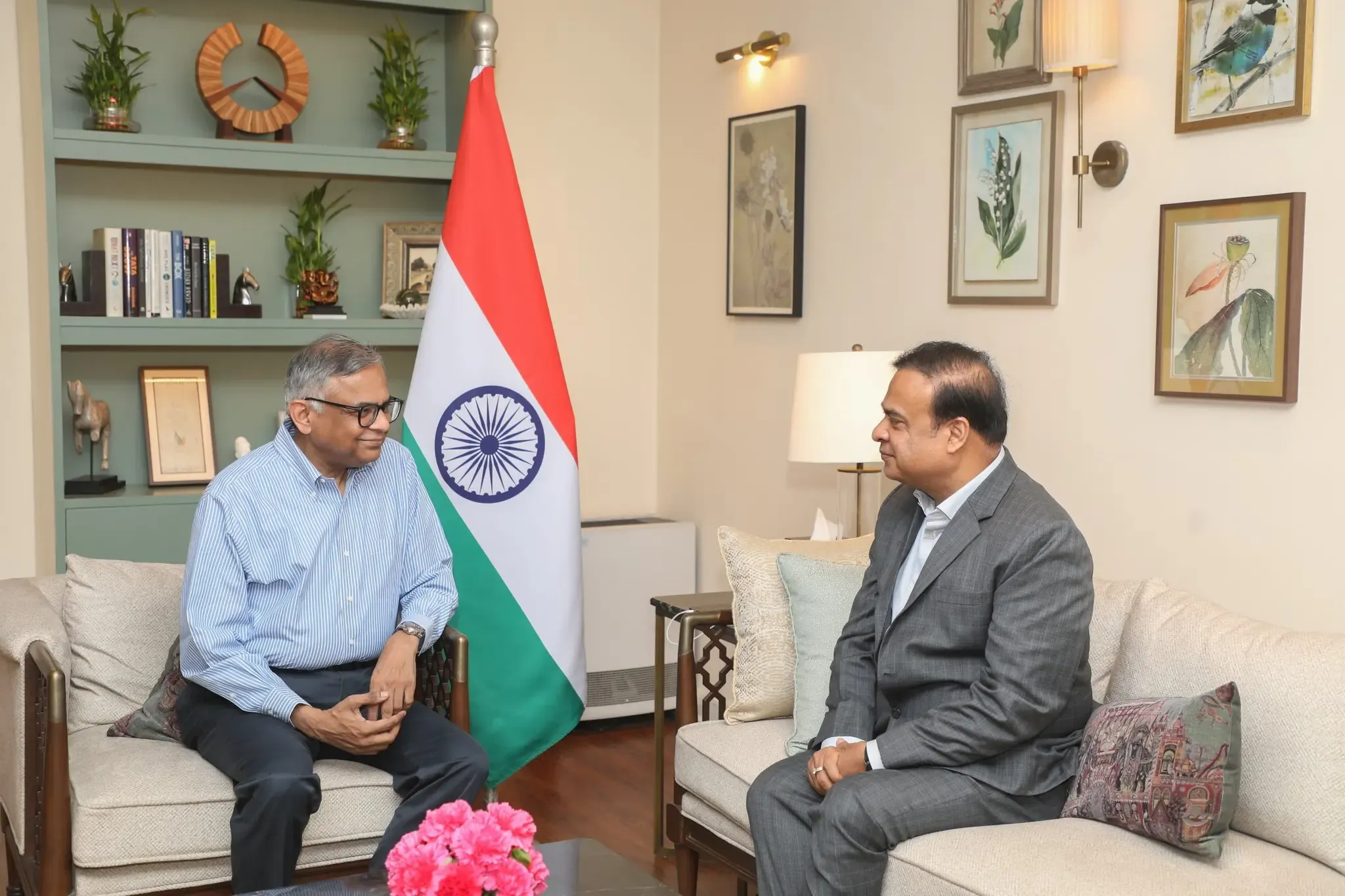 Assam CM Engages with Tata Group Chairman on Investment Opportunities