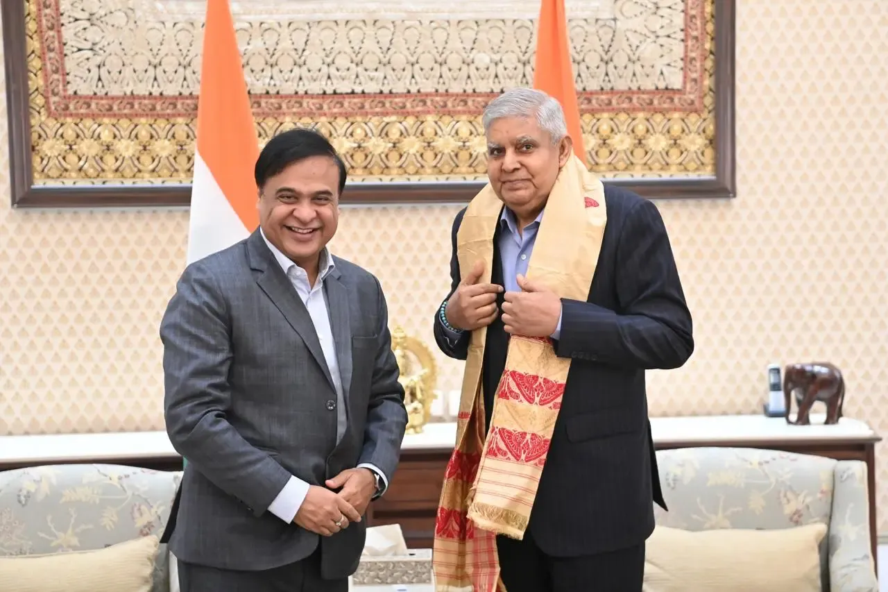 Assam Chief Minister's Meeting with Vice-President Dhankhar in Delhi