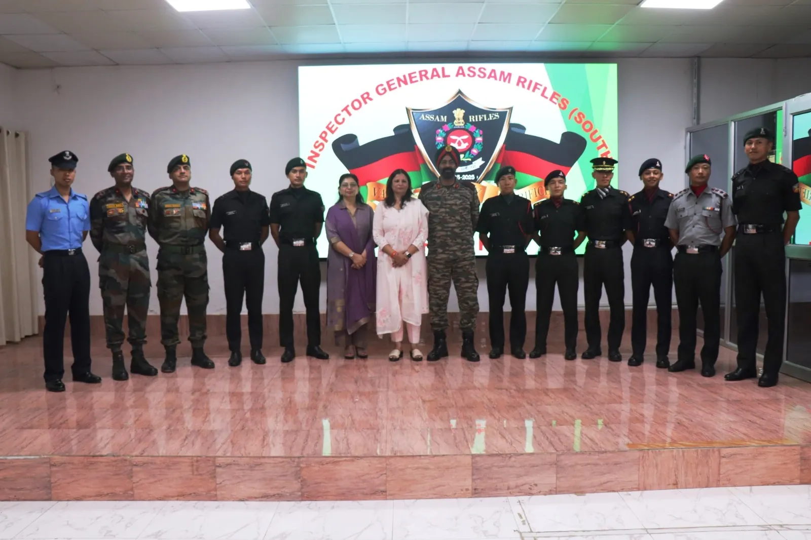 How Did Assam Rifles Honor Nine Newly Commissioned Officers from Manipur?