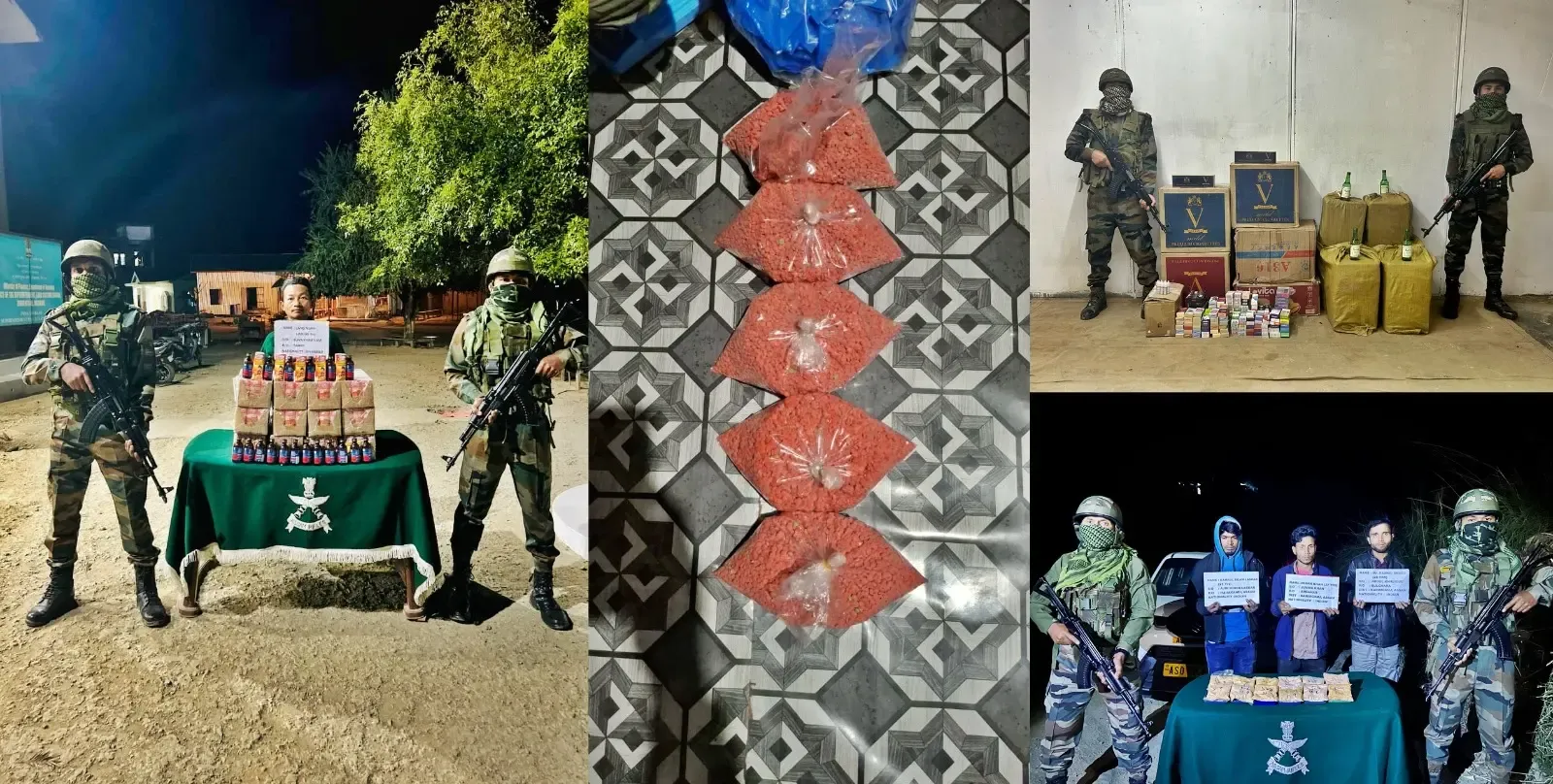 Assam Rifles Uncover Drugs and E-Cigarettes Worth Rs 18.66 Crores; Five Arrested