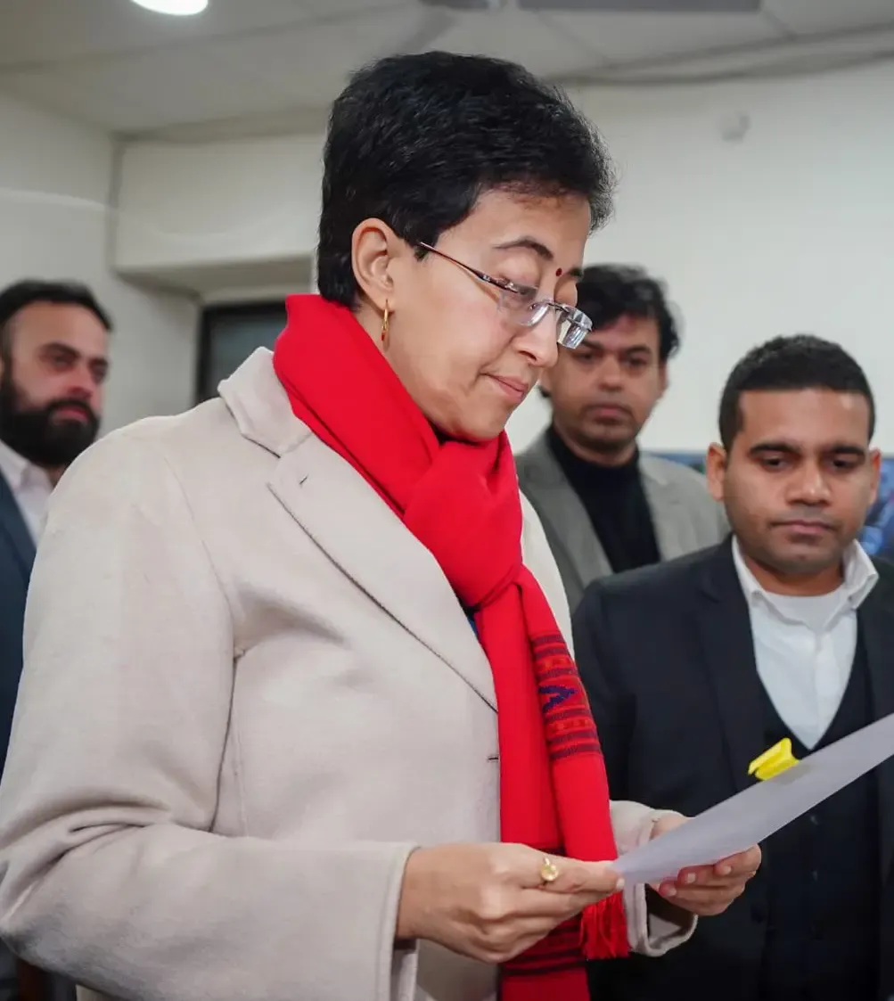 Atishi Resigns as Delhi's Chief Minister to L-G VK Saxena