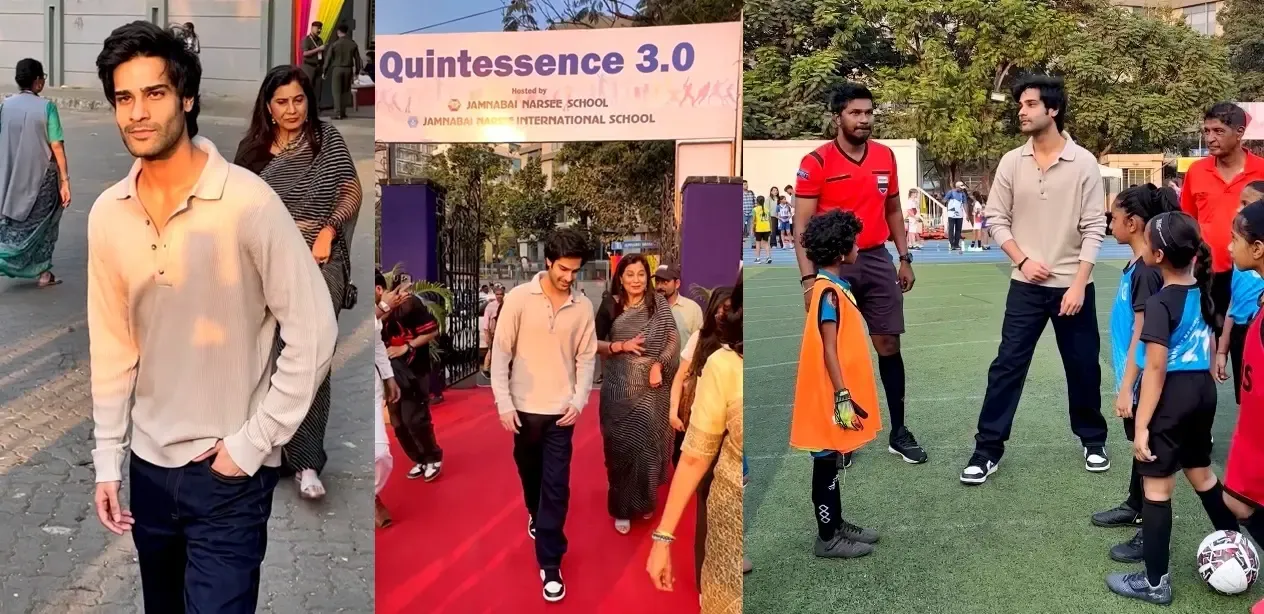 Actor Aaman Devgan Returns to School for a Nostalgic Evening