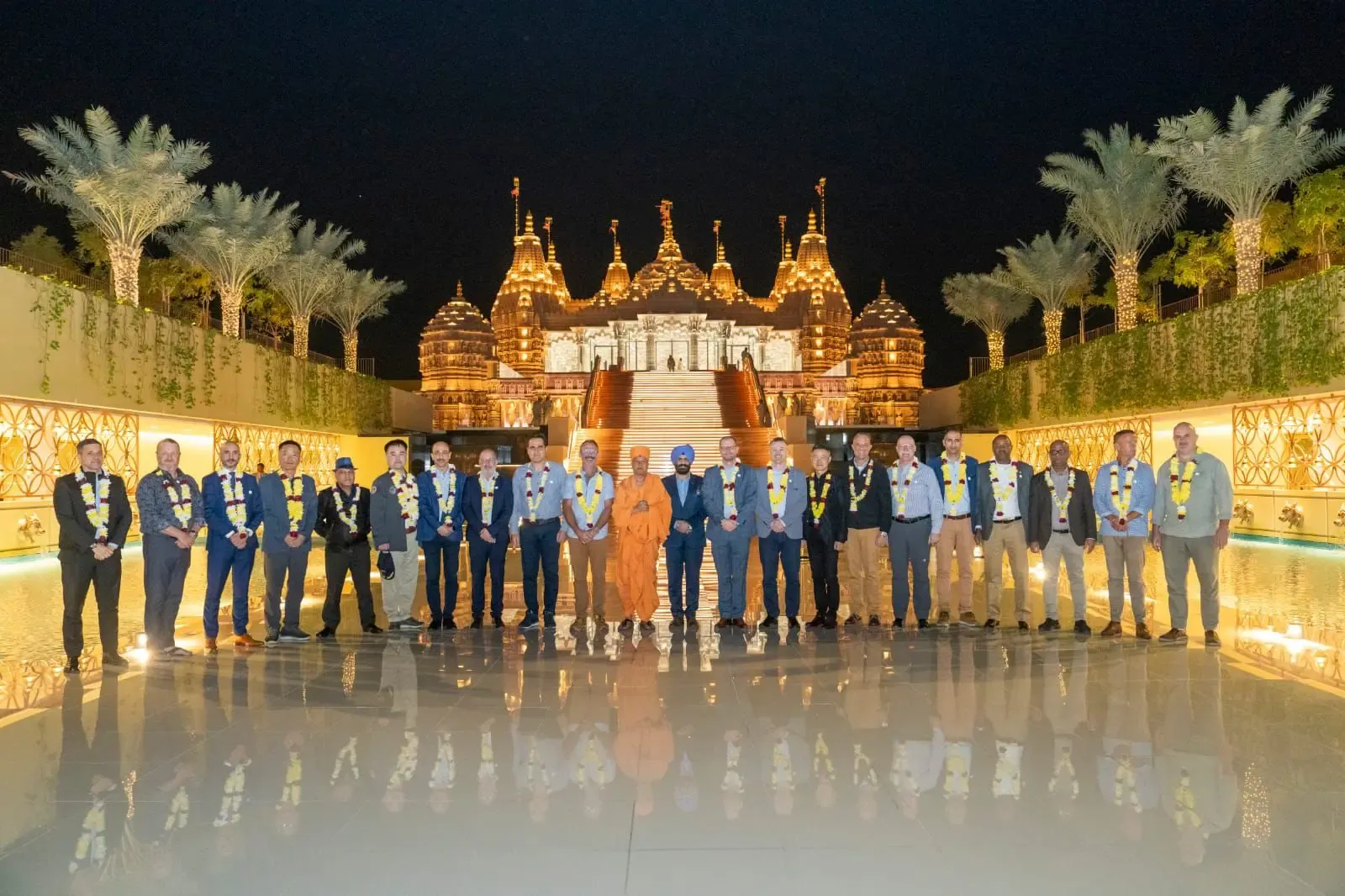 BAPS Hindu Mandir in Abu Dhabi Hosts Defence Attaches from Over 20 Nations