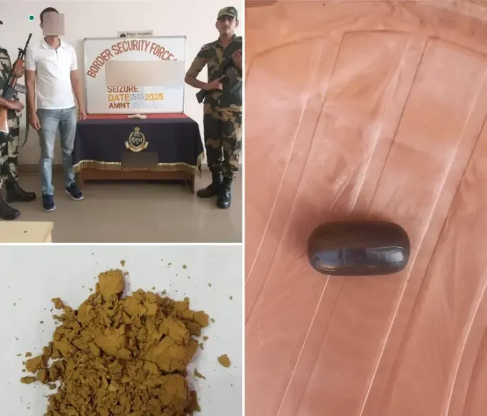West Bengal: BSF Detains Smuggler, Recovers Gold for the Second Day in a Row
