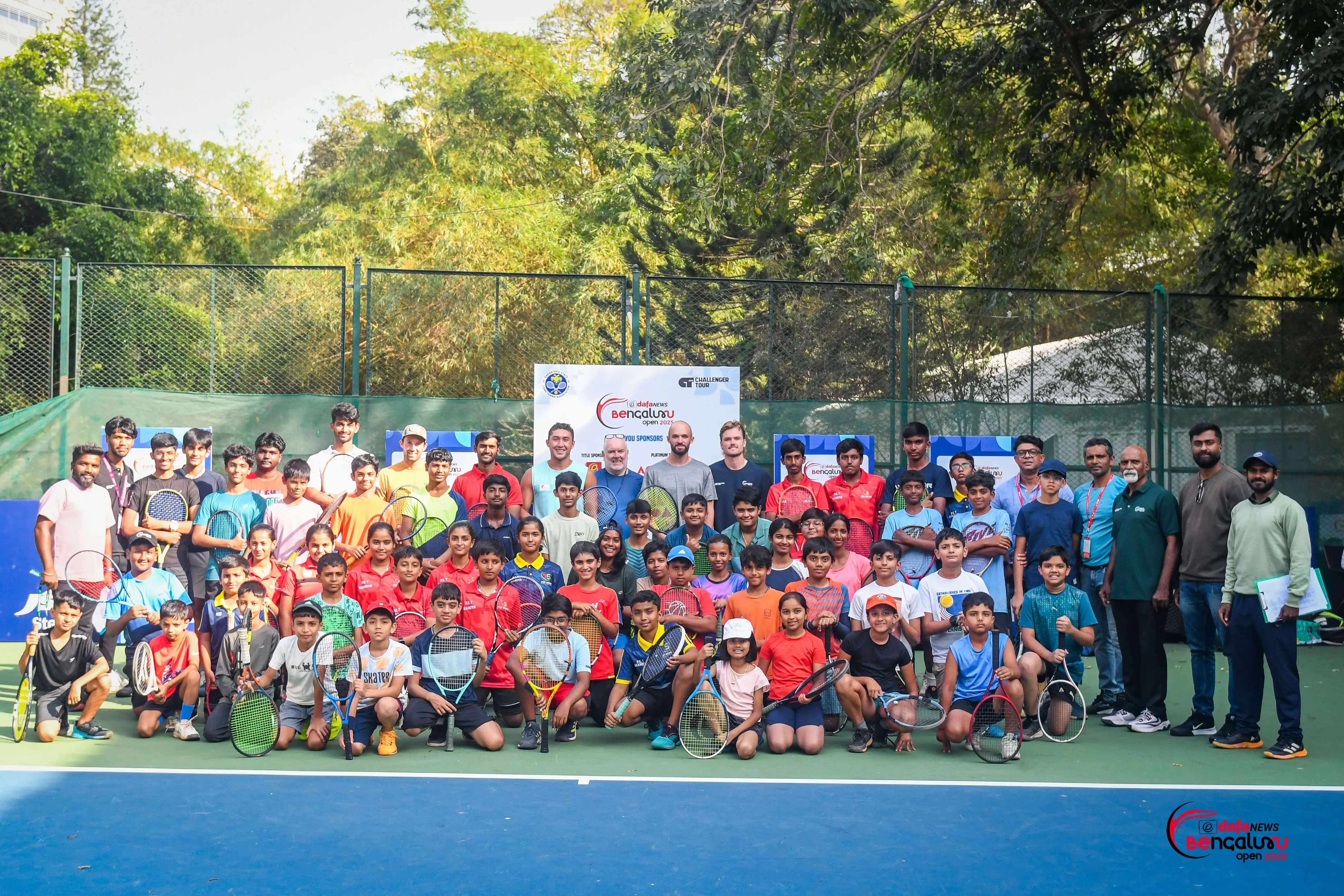 Bengaluru Open: Rising Stars Collaborate with Tennis Legends at Training Clinic