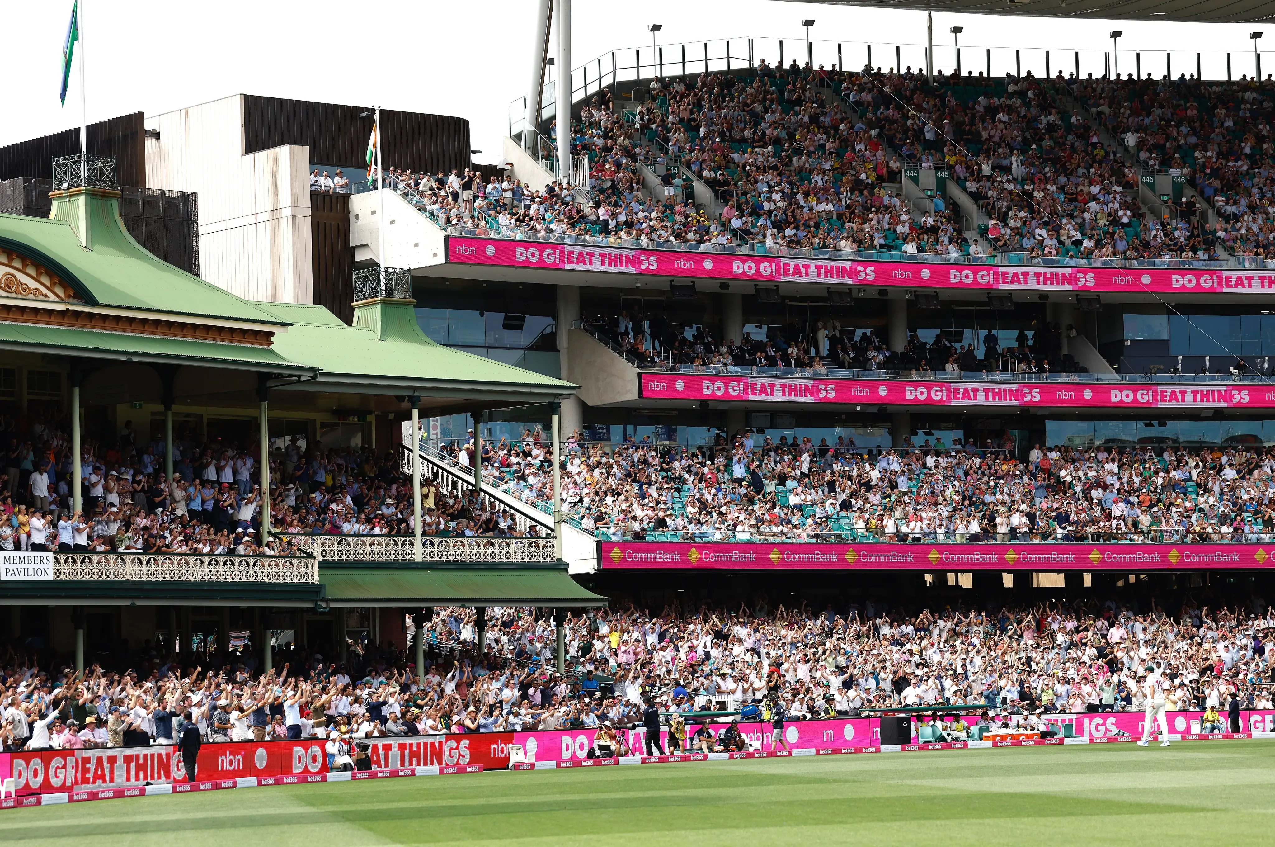 BGT: SCG Achieves Unprecedented Attendance of 47,566 on First Day of 5th Test