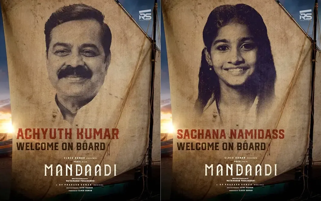 Sachana and Achyuth Kumar Join Soori's 'Mandaadi'