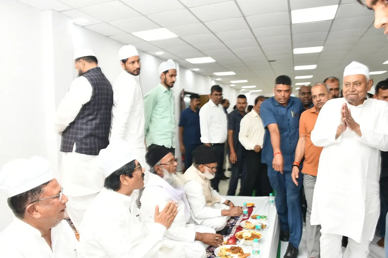 Bihar Chief Minister Participates in Iftar Celebration at Haj Bhawan, Patna