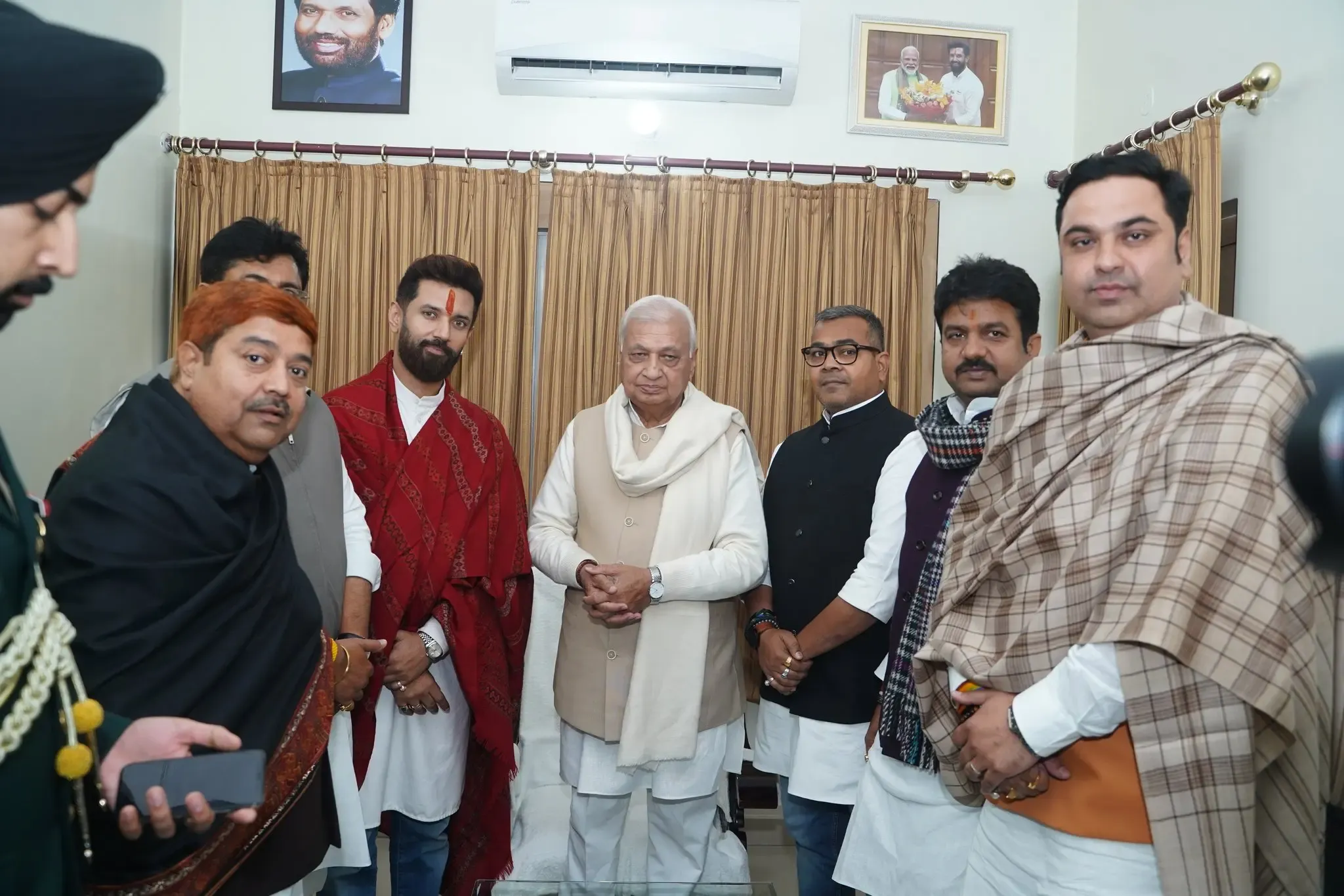 Bihar Governor Arif Mohammad Khan's Visit to Chirag Paswan on Makar Sankranti