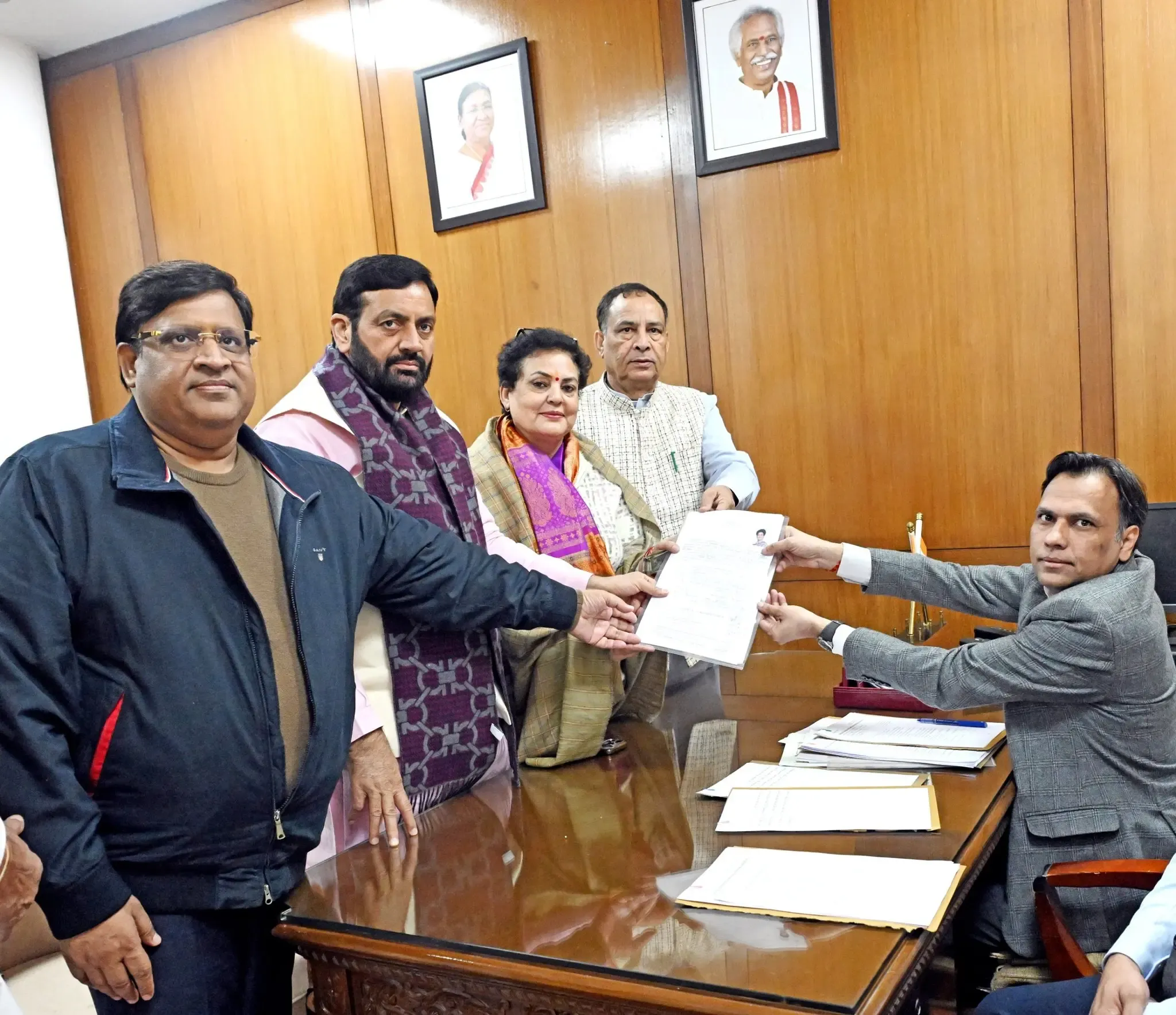 BJP Nominee Submits Papers for Rajya Sabha By-Election in Haryana