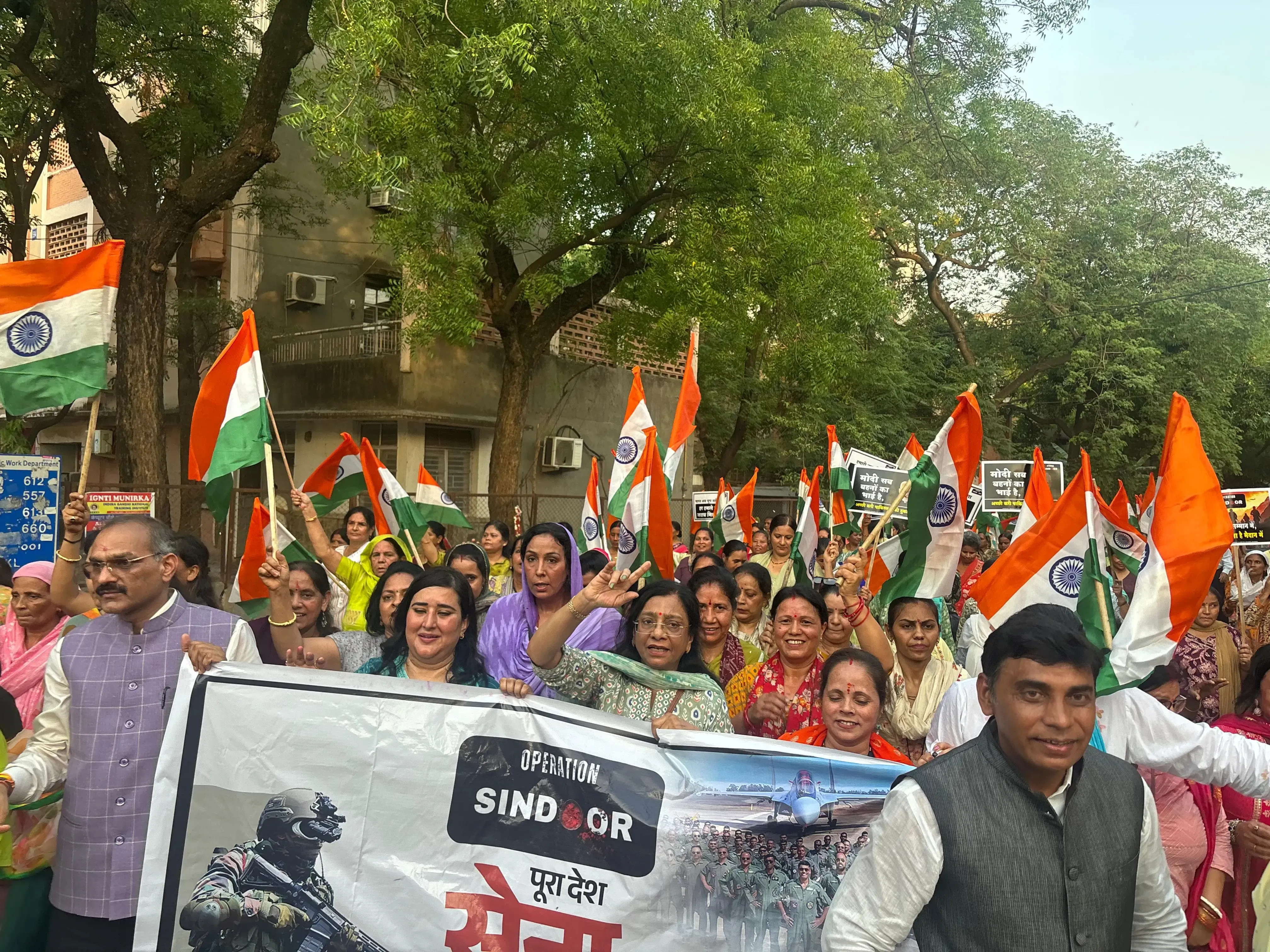 What Happened During BJP's Tiranga Yatra in Delhi's Central and North West Areas?