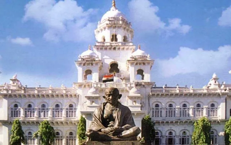 BJYM Protests Near Telangana Assembly Over Land Auction