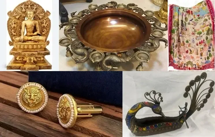 Unique Brass Buddha Statue and Brocade Silk Shawl Gifted by PM Modi to Thai Royals